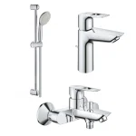 Набор смесителей для ванны Grohe BauLoop New 3 в 1, хром (UA123215M0) - Фото 1