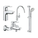 Набор смесителей для ванны Grohe BauLoop, хром (UA123225K0) - Фото 1