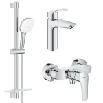 Комплект смесителей для душа Grohe Eurosmart 3в1, хром (UA123244M1) - Фото 1