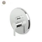 Смеситель для ванны/душа, Zucchetti Gill, внешняя часть, Brushed nickel (ZGL096.C.3) - Фото 1