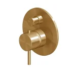 Смеситель для ванны/душа Zucchetti Helm, внешняя часть, Brushed Gold PVD (ZHE127.XP41) - Фото 1