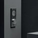 Смеситель-термостат Zucchetti Hoop, внешняя часть, Brushed nickel (ZHO781.C3) - Фото 2