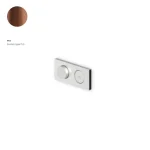 Смеситель-термостат Zucchetti Hoop, внешняя часть, Brushed copper PVD (ZHO781.P91) - Фото 1