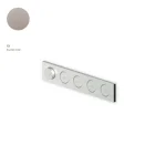 Смеситель-термостат Zucchetti Hoop, на 4 выхода, внешняя часть, Brushed nickel (ZHO784.C3) - Фото 1