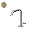 Смеситель для умывальника Zucchetti Isy22, Brushed british gold PVD (ZIS2810.P31) - Фото 1