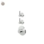 Змішувач-термостат Zucchetti Isy22, зовнішня частина, Brushed nickel (ZIS3660.C3) - Фото 1