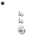 Смеситель-термостат Zucchetti Isy22, внешняя часть, Brushed copper PVD (ZIS3660.P91) - Фото 1