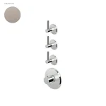 Смеситель-термостат Zucchetti Isy22, внешняя часть, Brushed nickel (ZIS3661.C3) - Фото 1