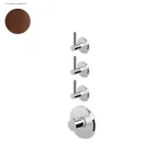 Змішувач-термостат Zucchetti Isy22, зовнішня частина, Brushed copper PVD (ZIS3661.P91) - Фото 1