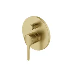Смеситель для ванны/душа Zucchetti Medameda, внешняя часть, Brushed gold (ZMM127.C41) - Фото 1