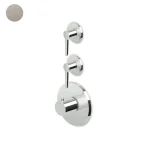 Термостат для душа Zucchetti Medameda, внешняя часть, Brushed nickel (ZMM660.C3) - Фото 1