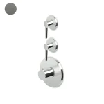 Термостат для душа Zucchetti Medameda, внешняя часть, Metal black (ZMM660.C50) - Фото 1