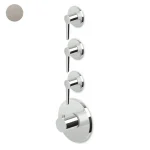 Термостат для душу Zucchetti Medameda, зовнішня частина, Brushed nickel (ZMM661.C3) - Фото 1