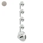 Термостат для душу Zucchetti Medameda, зовнішня частина, Brushed nickel (ZMM662.C3) - Фото 1