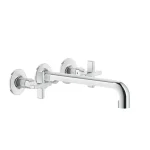 Смеситель настенный Gessi Inciso, на 3 отверстия, излив длинный, Chrome (58192031) - Фото 1