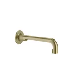Излив настенный Gessi Inciso, средней длины, Bruched Brass PVD (58100727) - Фото 1