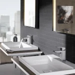 Смеситель для умывальника Grohe Eurocube M-Size, с донным клапаном, хром - Фото 2
