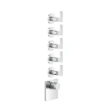 Термостат Gessi Inciso, 5 независимых выхода, внешняя часть, Chrome (58220031) - Фото 1
