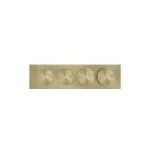 Термостат для душа Gessi Origini внешняя часть, Bruched Brass PVD (66222727) - Фото 1