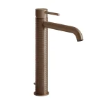 Смеситель для умывальника высокий Gessi 316 Meccanica, Copper Brushed PVD (54203-708) - Фото 1