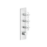 Термостат Gessi Inciso, 3 незалежні виходи, зовнішня частина, Chrome (58226031) - Фото 1