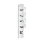 Термостат Gessi Inciso, 4 независимых выхода, внешняя часть, Chrome (58208031) - Фото 1