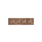 Термостат для душа Gessi Origini внешняя часть, Copper Bruched PVD (66222708) - Фото 1