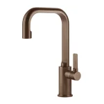 Смеситель для умывальника Gessi Inciso высокий, Copper Bruched PVD (58006708) - Фото 1