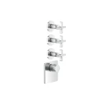 Термостат Gessi Inciso, 3 незалежних виходи, зовнішня частина, Chrome (58346031) - Фото 1