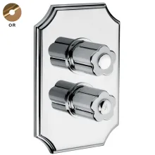 Термостат на 2 споживача Bongio Fleur Noir, золото/чорний/золото… - Фото №1