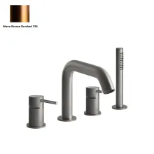 Смеситель для ванной Gessi GESSI316, Warm Bronze Brushed… - Фото №1