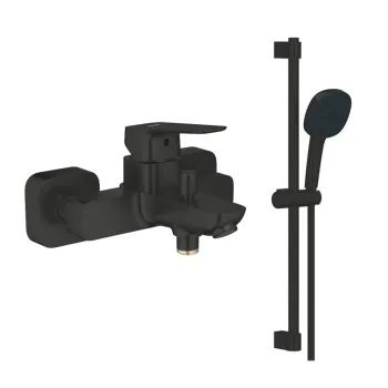 Змішувач для ванни Grohe Cubeo, Душовий гарнітур Grohe… - Фото №1