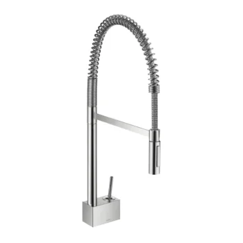 Смеситель для кухни AXOR Starck 240 Semi-Pro, стальной (10820800)