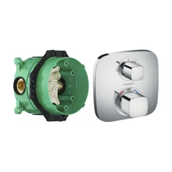 Термостат Hansgrohe з запірним / переключающим вентилем… - Фото №1