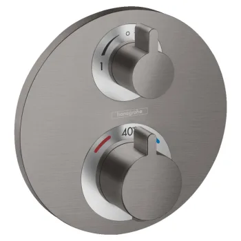 Термостат для душа Hansgrohe Ecostat S, чорний матовий… - Фото №1