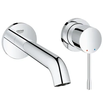 Смеситель для умывальника Grohe Essence New M-Size, монтаж со стены, внешняя часть, хром