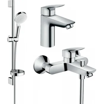 Набор смесителей для ванны Hansgrohe Logis (7110+7140+26553400) - Фото №1