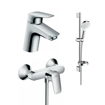 Набор смесителей для ванны Hansgrohe Logis (7107+7160+26553400) - Фото №1