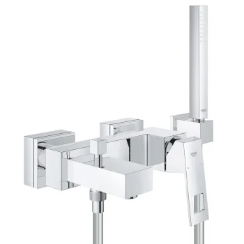 Змішувач для ванни Grohe Eurocube з душовим гарнітуром, хром (23141000)