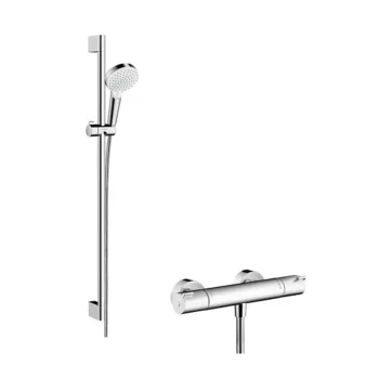 Душевой набор Hansgrohe Crometta Vario 90 и термостат… - Фото №1