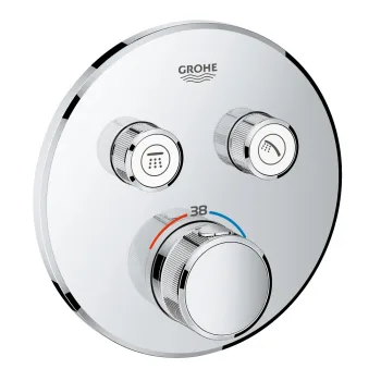 Термостат для душа прихованого монтажу Grohe Grohtherm SmartControl, зовнішня частина, хром