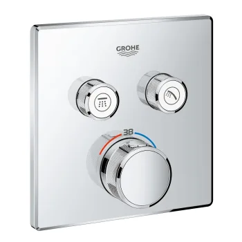 Термостат для душа прихованого монтажу Grohe Grohtherm SmartControl, зовнішня частина, хром (29124000)