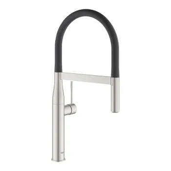Змішувач для кухні Grohe Essence New, сталь / чорний… - Фото №1