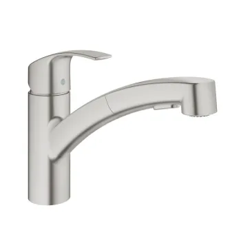 Змішувач для кухні Grohe Eurosmart, сталь (30305DC0) - Фото №1