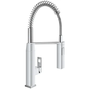 Змішувач для кухні Grohe Eurocube з висувним виливом, хром