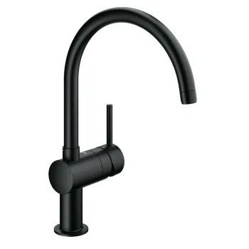 Змішувач кухонний одноважільний GROHE Minta, чорний… - Фото №1