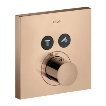 Термостат для душа AXOR Shower Select square на 2… - Фото №1