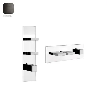 Термостат для душа Gessi Rettangolo, 2 выхода, высокая… - Фото №1