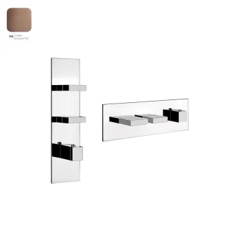 Термостат для душа Gessi Rettangolo, 2 выхода, высокая… - Фото №1