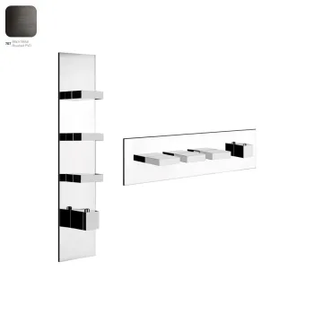 Термостат для душа Gessi Rettangolo, 3 выхода, высокая… - Фото №1
